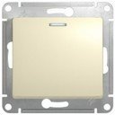 Schneider Electric Glossa GSL000213 Выключатель одноклавишный с подсветкой (10 А, под рамку, скрытая установка, бежевый)