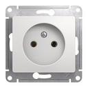 Schneider Electric Glossa GSL000141 Розетка без заземляющего контакта (16 А, под рамку, скрытая установка, белая)