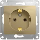 Schneider Electric Glossa GSL000443 Розетка с заземляющим контактом (16 А, под рамку, скрытая установка, титан)