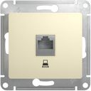 Schneider Electric Glossa GSL000281K Розетка компьютерная (RJ45, под рамку, скрытая установка, бежевая)