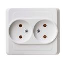 Schneider Electric Этюд PC16-005B Розетка двойная (16 А, в сборе, скрытая установка, белая)