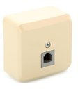 Schneider Electric Этюд TELA-001K Розетка телефонная (RJ11, в сборе, открытая установка, кремовая)