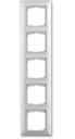 ABB Basic55 2CKA001725A1483 Рамка 5-постовая (альпийский белый)