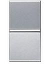 ABB Zenit 2CLA210100N1301 Выключатель одноклавишный 1 модуль (16 А, с возм. подсветки, под рамку, скрытая установка, серебристый)