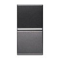 ABB Zenit 2CLA210200N1801 Переключатель одноклавишный 1 модуль (16 А, с возм. подсветки, под рамку, скрытая установка, антрацит)