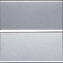 ABB Zenit 2CLA220100N1301 Выключатель одноклавишный 2 модуля (16 А, с возм. подсветки, под рамку, скрытая установка, серебристый)