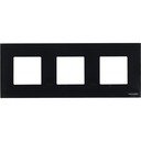 ABB Zenit 2CLA227300N3101 Рамка 3-постовая (2+2+2 модуля, стекло черное)