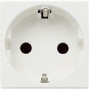 ABB Zenit 2CLA228800N1101 Розетка Schuko с заземляющим контактом и шторками (16 А, под рамку, скрытая установка, белая)