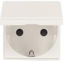 ABB Zenit 2CLA228810N1101 Розетка Schuko с заземляющим контактом и шторками (16 А, крышка, под рамку, скрытая установка, белая)