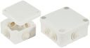 Коробка распаячная 85x85 мм (7 вводов, IP53, белая)
