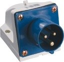 IEK PSR51-016-3 Вилка ССИ-513 стационарная 2Р+РЕ (16А, 220В, IP44)