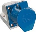IEK PSR11-016-3 Розетка ССИ-113 стационарная 2Р+РЕ (16А, 220В, IP44)