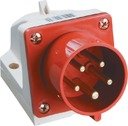 IEK PSR52-016-5 Вилка ССИ-515 стационарная 3Р+РЕ+N (16А, 380В, IP44)