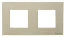 ABB Zenit 2CLA227200N1901 Рамка 2-постовая (2+2 модуля, шампань)