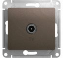 Schneider Electric Glossa GSL000893 Розетка телевизионная (TV, под рамку, скрытая установка, шоколад)