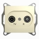 Schneider Electric Glossa GSL000294 Розетка телевизионная (TV+Radio, под рамку, скрытая установка, бежевая)