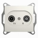 Schneider Electric Glossa GSL000195 Розетка телевизионная проходная (TV+Radio, под рамку, скрытая установка, белая)