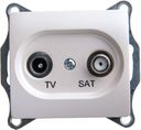 Schneider Electric Glossa GSL000197 Розетка телевизионная (TV+SAT, под рамку, скрытая установка, белая)