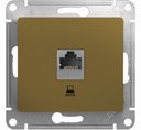 Schneider Electric Glossa GSL000481K Розетка компьютерная (RJ45, под рамку, скрытая установка, титан)