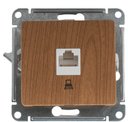 Schneider Electric Glossa GSL000581K Розетка компьютерная (RJ45, под рамку, скрытая установка, дуб)