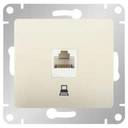 Schneider Electric Glossa GSL000981K Розетка компьютерная (RJ45, под рамку, скрытая установка, молочная)