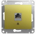 Schneider Electric Glossa GSL001081K Розетка компьютерная (RJ45, под рамку, скрытая установка, фисташковая)
