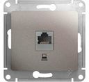 Schneider Electric Glossa GSL001281K Розетка компьютерная (RJ45, под рамку, скрытая установка, платина)