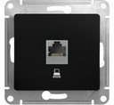 Schneider Electric Glossa GSL000781K Розетка компьютерная (RJ45, под рамку, скрытая установка, антрацит)