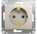 Schneider Electric Glossa GSL000943 Розетка с заземляющим контактом (16 А, под рамку, скрытая установка, молоко)