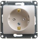Schneider Electric Glossa GSL000645 Розетка с заземляющим контактом и шторками (16 А, под рамку, скрытая установка, перламутр)