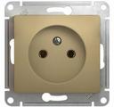 Schneider Electric Glossa GSL000441 Розетка без заземляющего контакта (16 А, под рамку, скрытая установка, титан)