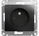 Schneider Electric Glossa GSL000741 Розетка без заземляющего контакта (16 А, под рамку, скрытая установка, антрацит)