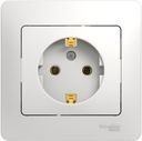 Schneider Electric Glossa GSL000142 Розетка с заземляющим контактом (16 А, в сборе, скрытая установка, белая)