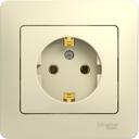 Schneider Electric Glossa GSL000242 Розетка с заземляющим контактом (16 А, в сборе, скрытая установка, бежевая)
