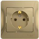 Schneider Electric Glossa GSL000442 Розетка с заземляющим контактом (16 А, в сборе, скрытая установка, титан)