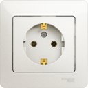 Schneider Electric Glossa GSL000642 Розетка с заземляющим контактом (16 А, в сборе, скрытая установка, перламутр)