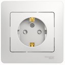 Schneider Electric Glossa GSL000144 Розетка с заземляющим контактом (16 А, в сборе, скрытая установка, шторки, белая)