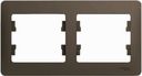 Schneider Electric Glossa GSL000802 Рамка 2-постовая (горизонтальная, шоколад)