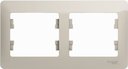 Schneider Electric Glossa GSL000902 Рамка 2-постовая (горизонтальная, молоко)
