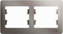 Schneider Electric Glossa GSL001202 Рамка 2-постовая (горизонтальная, платина)