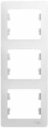 Schneider Electric Glossa GSL000107 Рамка 3-постовая вертикальная (белая)