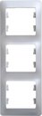 Schneider Electric Glossa GSL000607 Рамка 3-постовая вертикальная (перламутр)