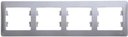 Schneider Electric Glossa GSL000604 Рамка 4-постовая горизонтальная (перламутр)