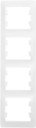 Schneider Electric Glossa GSL000608 Рамка 4-постовая вертикальная (перламутр)