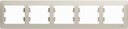 Schneider Electric Glossa GSL000905 Рамка 5-постовая горизонтальная (молоко)
