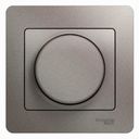 Schneider Electric Glossa GSL001234 Светорегулятор поворотный (300 Вт, R, в сборе, скрытая установка, платина)
