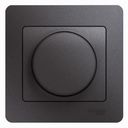 Schneider Electric Glossa GSL001334 Светорегулятор поворотный (300 Вт, R, в сборе, скрытая установка, графит)