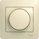 Schneider Electric Glossa GSL000236 Светорегулятор поворотный (600 Вт, R+L+C, в сборе, скрытая установка, бежевый)