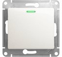 Schneider Electric Glossa GSL000613 Выключатель одноклавишный с подсветкой (10 А, под рамку, скрытая установка, перламутр)