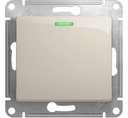 Schneider Electric Glossa GSL000913 Выключатель одноклавишный с подсветкой (10 А, под рамку, скрытая установка, молоко)